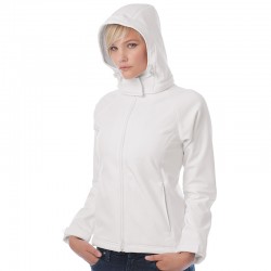 Plain Hooded softshell /women B&C